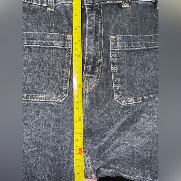 Ba&Sh Django High Rise Wide Leg Pocketed Jeans in Blackstone Size 2 (6US) EUC - Picture 12 of 13